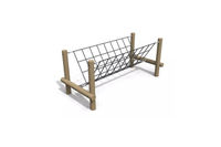 Obstacle course - V-balance bridge robinia wood 3m