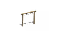 Obstacle course - monkey bars with rings h 1.5m and w 2.3m robinia