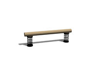 Obstacle course - balance beam on springs
