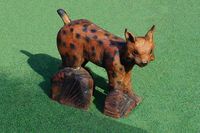 Lego sculpture - lynx