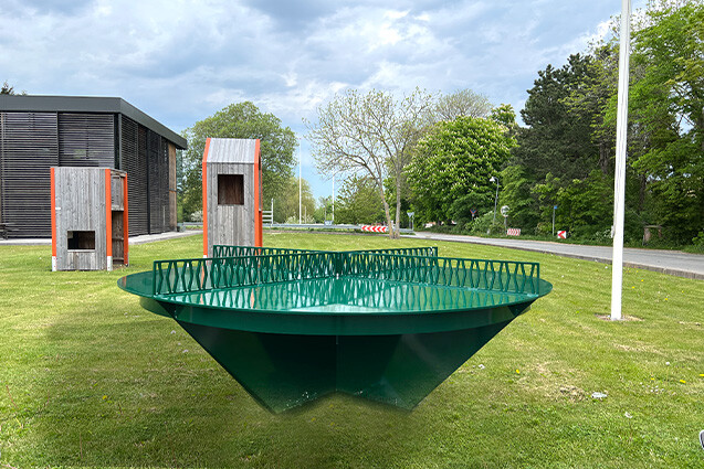 Foto af Pingout table tennis table - Round